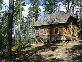 Image showing Log house in the forest