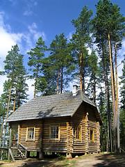 Image showing Log house in the forest