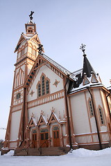 Image showing Wooden church