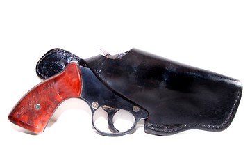 Image showing Pistol and holster