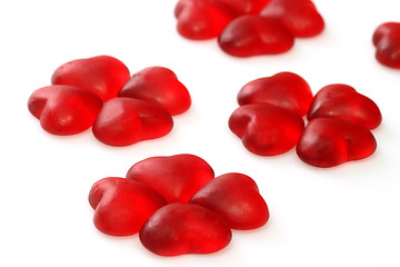 Image showing Wine gum hearts