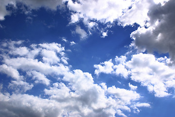 Image showing blue sky and clouds
