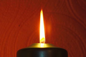 Image showing large candle flame