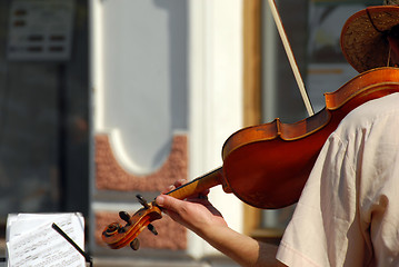Image showing Street musician