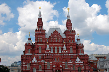 Image showing Building of Historical Museum on Red Square in Moscow