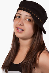 Image showing Teen ager wearing hat