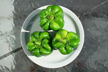 Image showing Green Bell Peppers