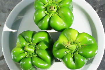 Image showing Green Bell Peppers