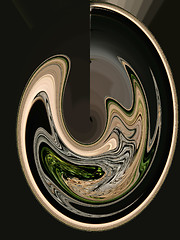 Image showing Digital Abstract Art - Black Background