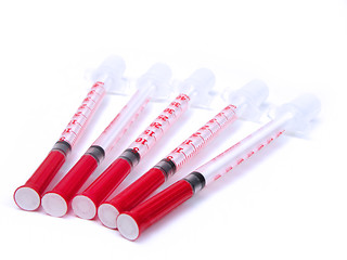 Image showing Insulin syringes