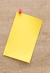 Image showing empty note