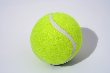 Image showing Tennis ball on white background