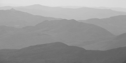 Image showing Mountain landscape in B&W