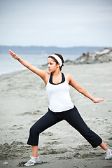 Image showing Yoga asian woman