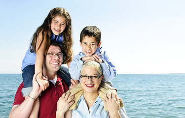 Image showing Happy family fun