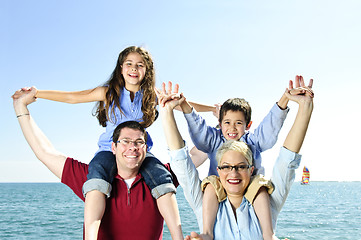 Image showing Happy family fun