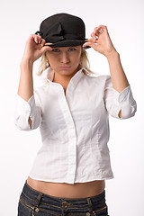 Image showing woman in hat