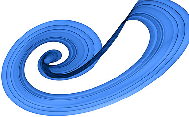 Image showing dynamic blue abstraction