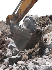 Image showing Excavation and Derocking using heavy machinery