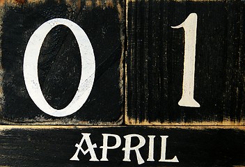 Image showing Retro-calendar