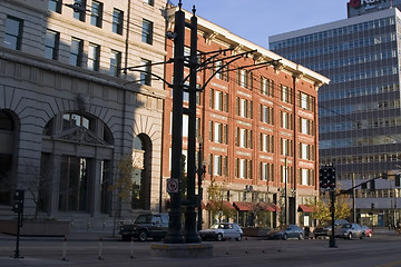 Image showing Downtown Street and the Buildings