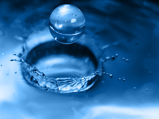 Image showing Water drop splash
