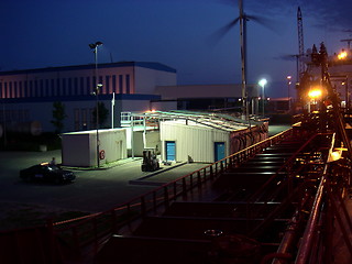 Image showing Nighttime Harbour