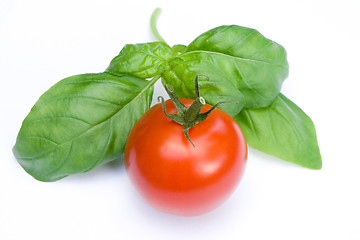 Image showing Tomato and Basil