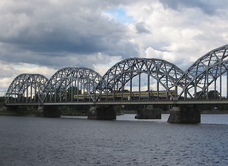 Image showing railroad over river