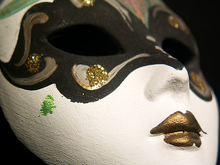 Image showing mysterious venice carnival mask of a woman