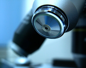 Image showing medical micorscope lens  used in laboratory