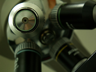 Image showing microscope lens exploring the unknown