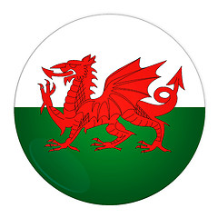 Image showing Wales button with flag