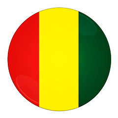 Image showing Guinea button with flag