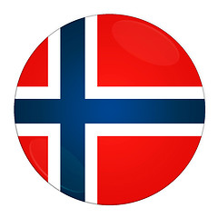 Image showing Norway button with flag