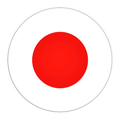 Image showing Japan button with flag
