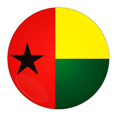 Image showing Guinea-Bissau button with flag
