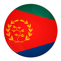 Image showing Eritrea button with flag