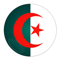 Image showing Algeria button with flag