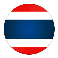 Image showing Thailand button with flag
