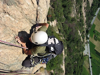 Image showing girl climbing