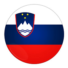 Image showing Slovenia button with flag