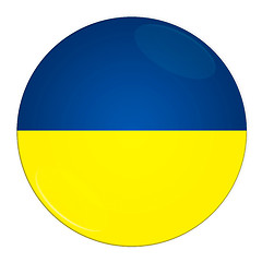 Image showing Ukraine button with flag