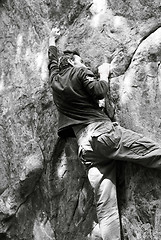 Image showing climbing granit