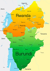 Image showing Rwanda and Burundi