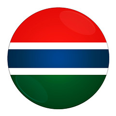 Image showing Gambia button with flag