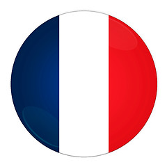 Image showing France button with flag