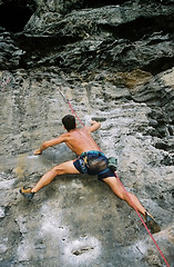 Image showing man climbing