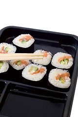 Image showing Rolls of sushi 