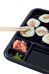 Image showing Rolls of sushi 